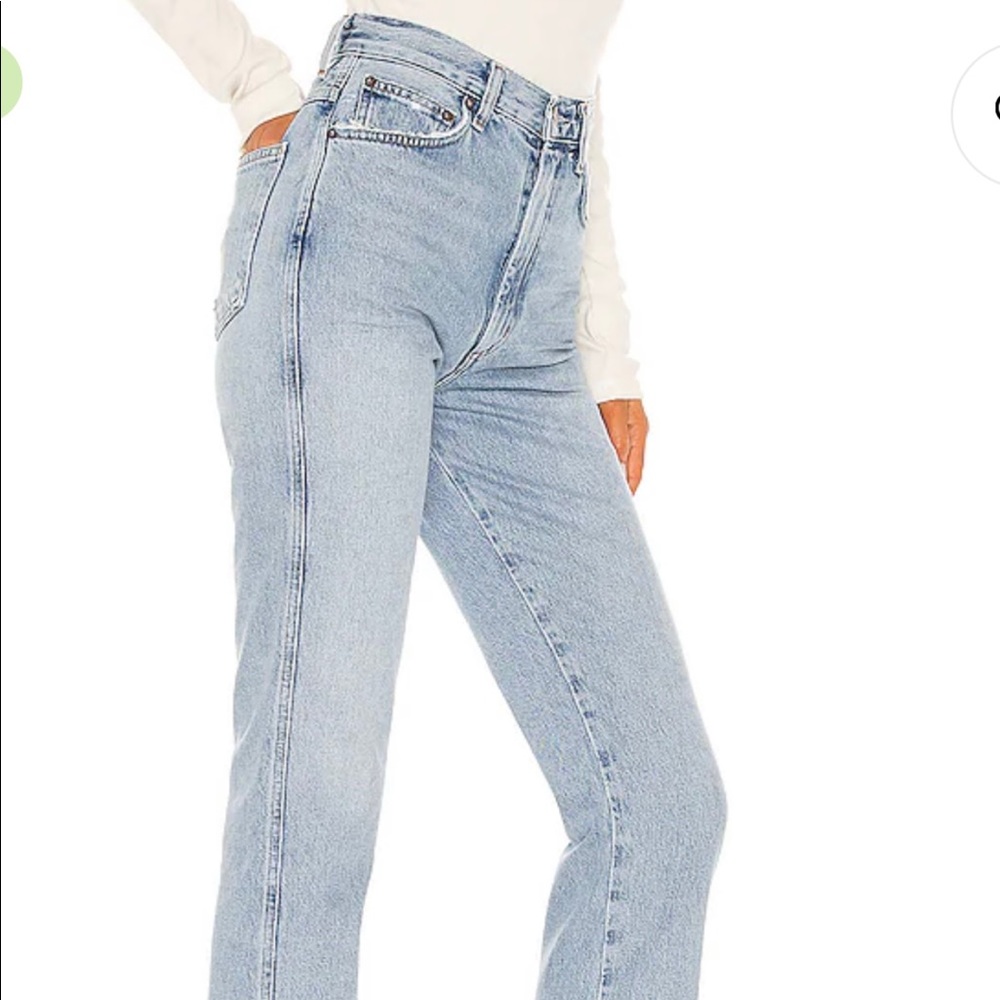 Agolde pinch waist high rise kick jeans